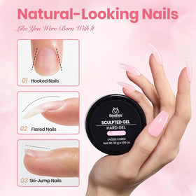Beetles long square half-cover tips enable seamless extensions.