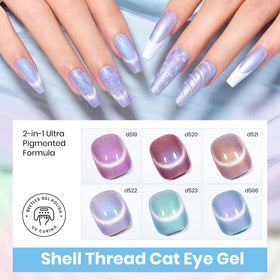 Beetles magnetic tool demonstrates cat eye effect on nails.