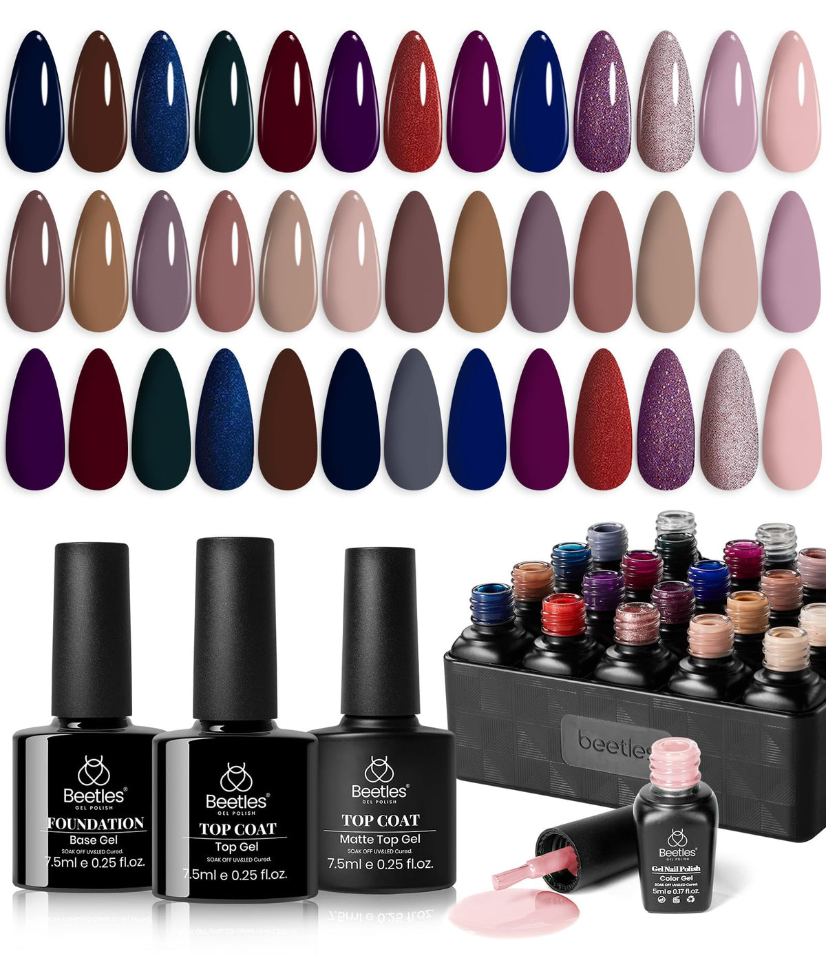 Beetles Manhattan Collection with 20 colors for versatile at-home manicures