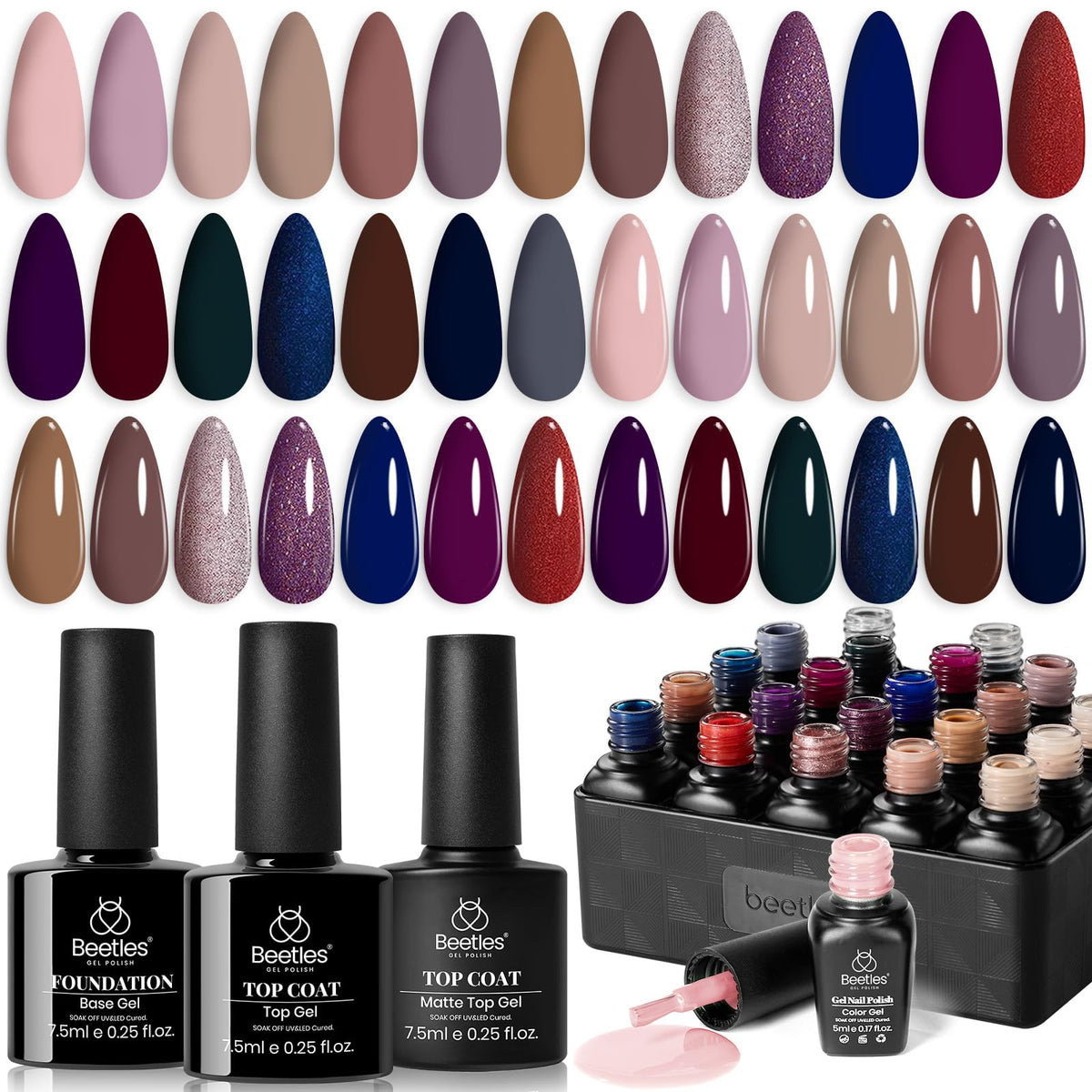 Beetles Manhattan application steps for easy DIY manicure