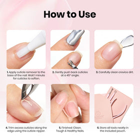 Beetles nail prep tools ready for gel polish application