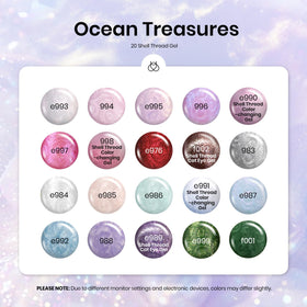 Beetles Mermaid Swirl Thread Gel with glitter finish for creative nail designs.