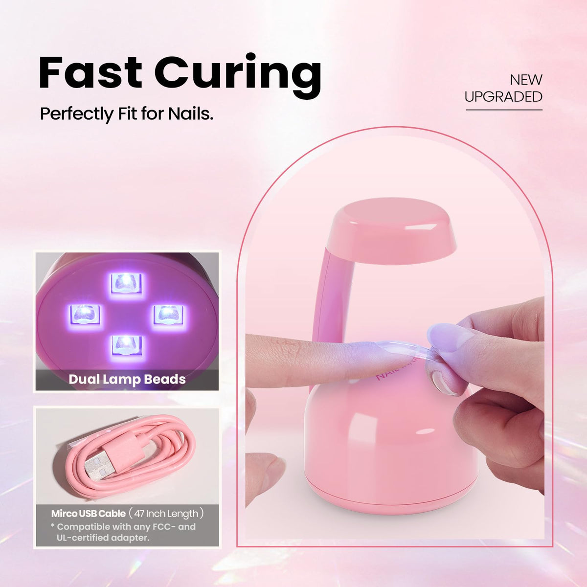 Beetles Mini UV Light quickly dries gel in minutes