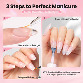 Beetles included nail art brush for clean cuticles and details