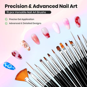 Beetles Nail Brush Holder and Palette for organized nail art sessions.