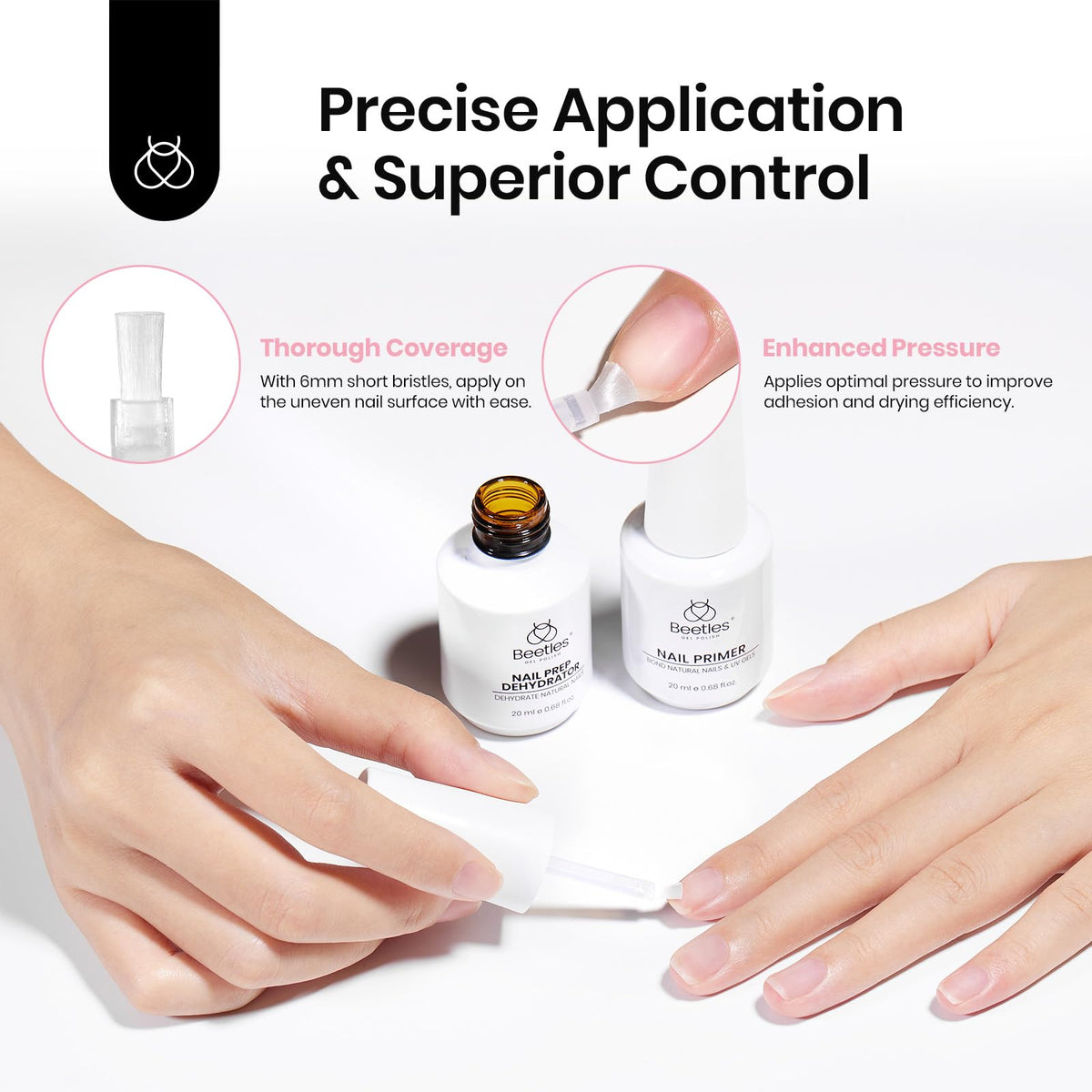 Beetles Nail Buffer creates a smooth, polished surface