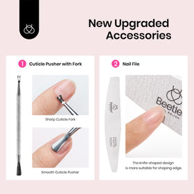 Beetles Nail Dust Brush keeps your workspace clean during prep