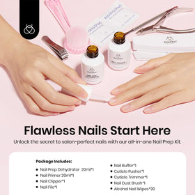 Beetles Nail Prep Kit Primer 20ml boosts base coat adhesion for smoother color