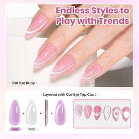 Beetles nail tools kit with rhinestone glue and magnet for DIY manicures