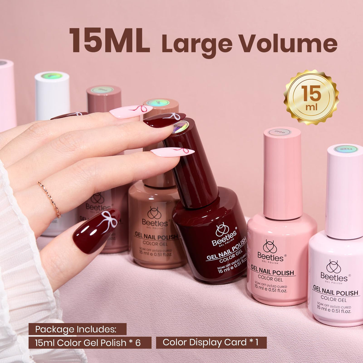 Beetles Nude Gel Polish with UV/LED curing enables fast home manicures.