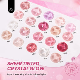 Beetles Nude Pink color swatches show versatile jelly shades for natural to bold looks
