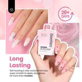 Beetles Nude Pink finish highlighted with a high-gloss, durable look.