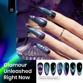 Beetles Packaging Box highlights kit contents for DIY manicures