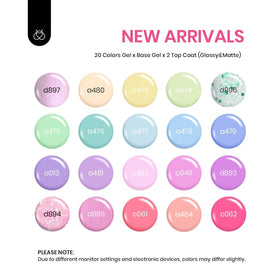 Beetles Pastel Color Swatches to spark nail art ideas.