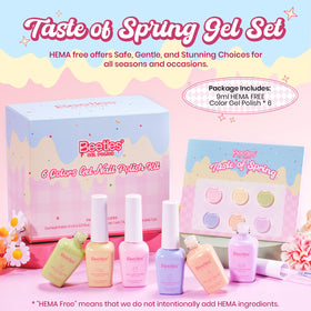 Beetles Pastel Gel Polish Set pastel yellow swatches for sunny looks