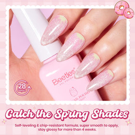 Beetles Pastel Gel Polish Set smooth cream texture for even application