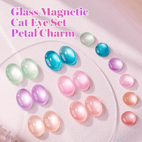 Beetles Petal Charm Cat Eye closeup showing nail application