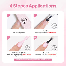 Beetles pink gel polish close up for elegant nails