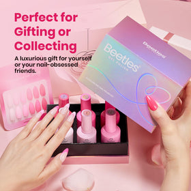 Beetles Pink Gel Polish glossy finish lasting up to 21+ days with chip resistance
