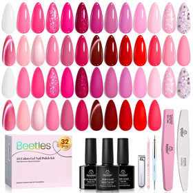Beetles pink gel polish Love's Prism colors for versatile nails