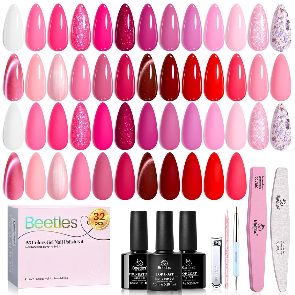 Beetles pink gel polish Love's Prism colors for versatile nails