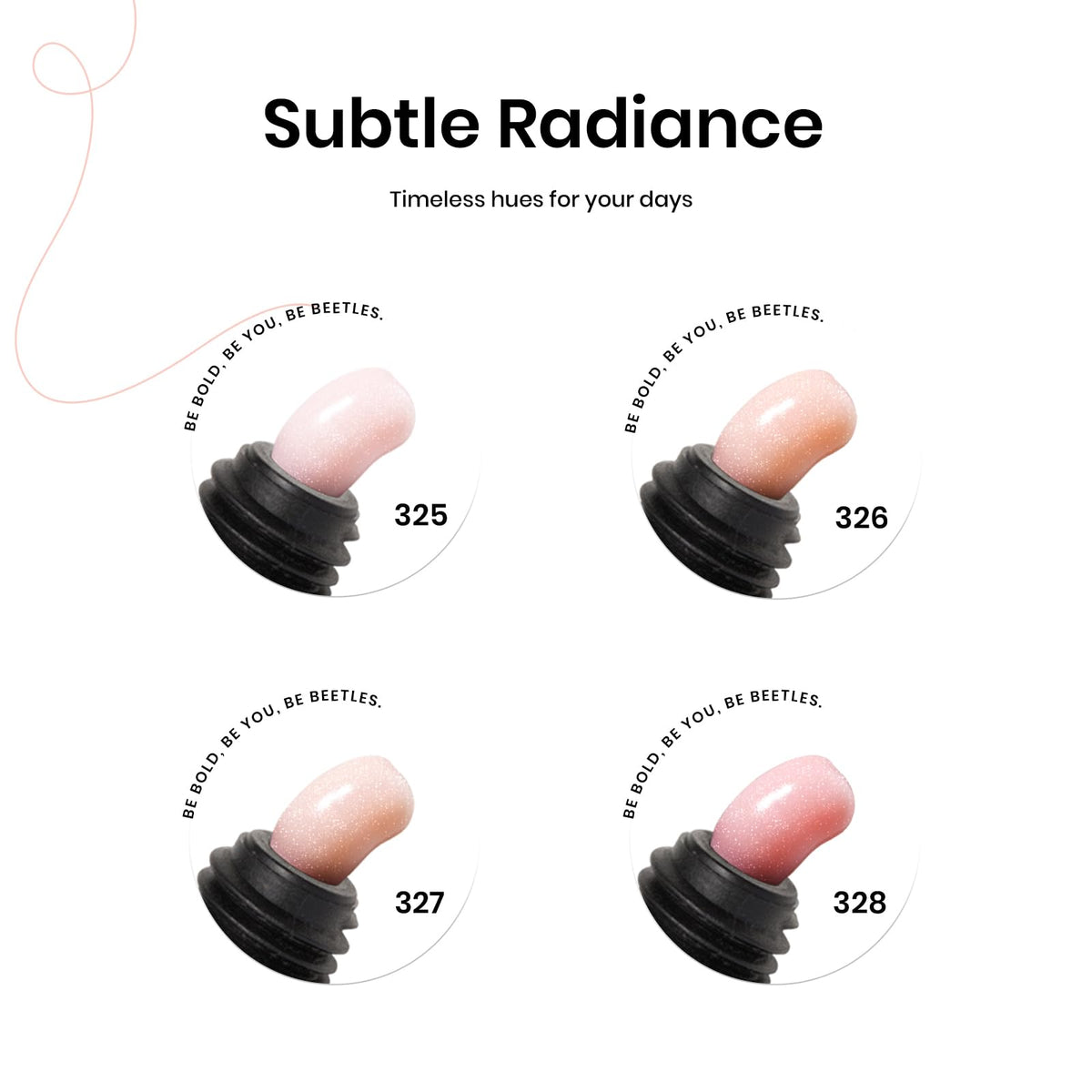 Beetles Poly Extension Gel Nude 15g for elegant neutral nails