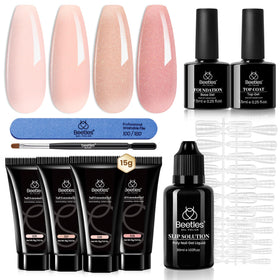 Beetles Poly Extension Gel Pink 15g for natural-looking length