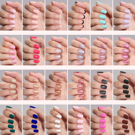 Beetles Prism Pop adhesive nail tabs for secure, mess-free application