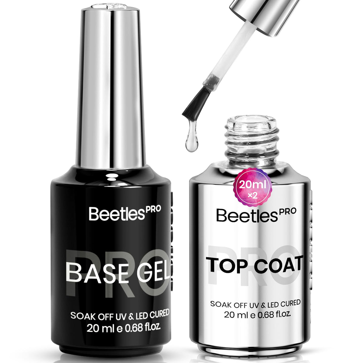 Beets Pro Gel Base Bottle shown for precise salon-grade foundation on nails