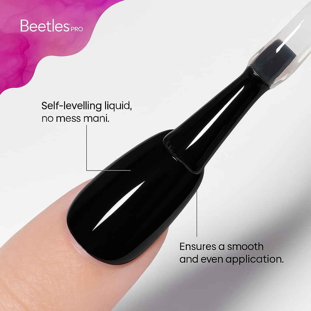 Beetles Pro Gel Top Coat ultra gloss finish enhances color with crystal shine