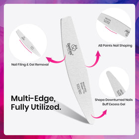 Beetles Pro washable nail files for quick cleaning and long-lasting use.