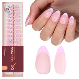 Beetles Purple French Tips nails highlight 0-15 sizing for a quick, precise fit.