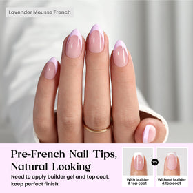 Beetles press on nails include 224 pieces with 16 sizes for versatile looks.