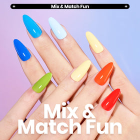 Beetles Quick Dry palette displays 12 vivid neon hues for creative nail art