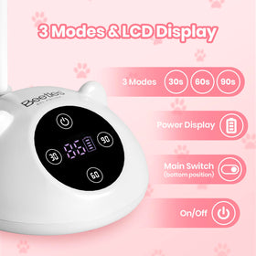 Beetles rechargeable cordless USB lamp supports flexible home use.