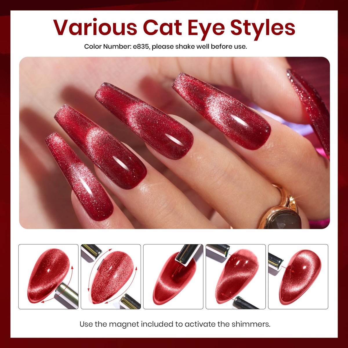 Beetles Red Revival DIY nail art kit for easy home spa moments