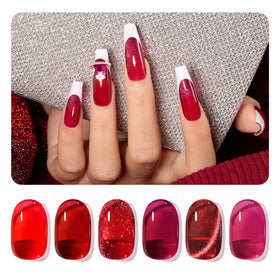 Beetles Red Revival gel polish delivering long‑lasting shine with proper layering