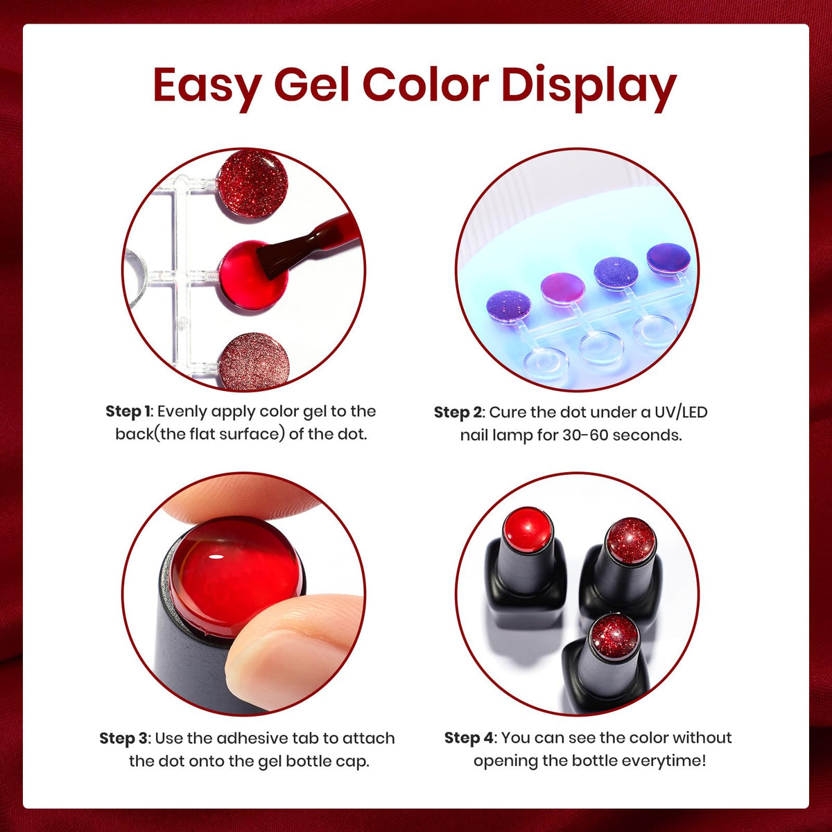 Beetles Red Revival nail polish bottle close‑up displaying rich color