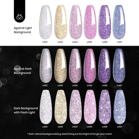 Beetles Reflective Glitter Gel Nail Polish kit offers long-lasting shine with proper use