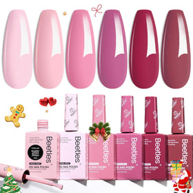 Beetles Romantic Blush packaging display shows organized, gift-ready set