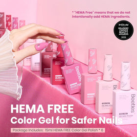 Beetles Romantic Blush soft light pink bottle ideal for subtle everyday nails