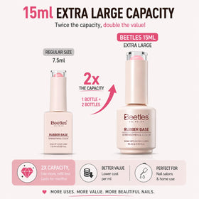 Beetles Rubber Base Gel Set six nude hues ideal for French base looks