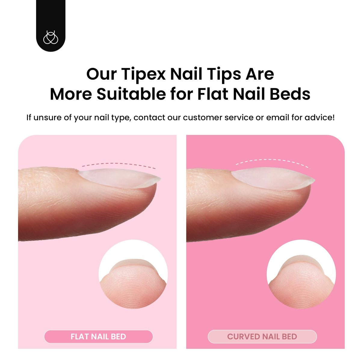 Beetles solid nail glue holding tips during curing