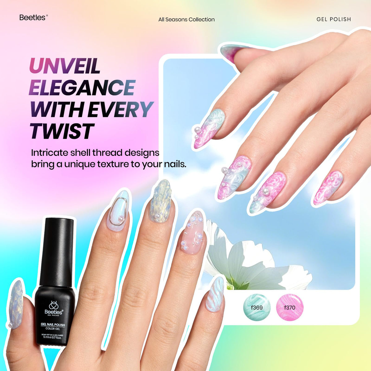 Beetles cat-eye gel polish with magnetic effect for dynamic shimmer