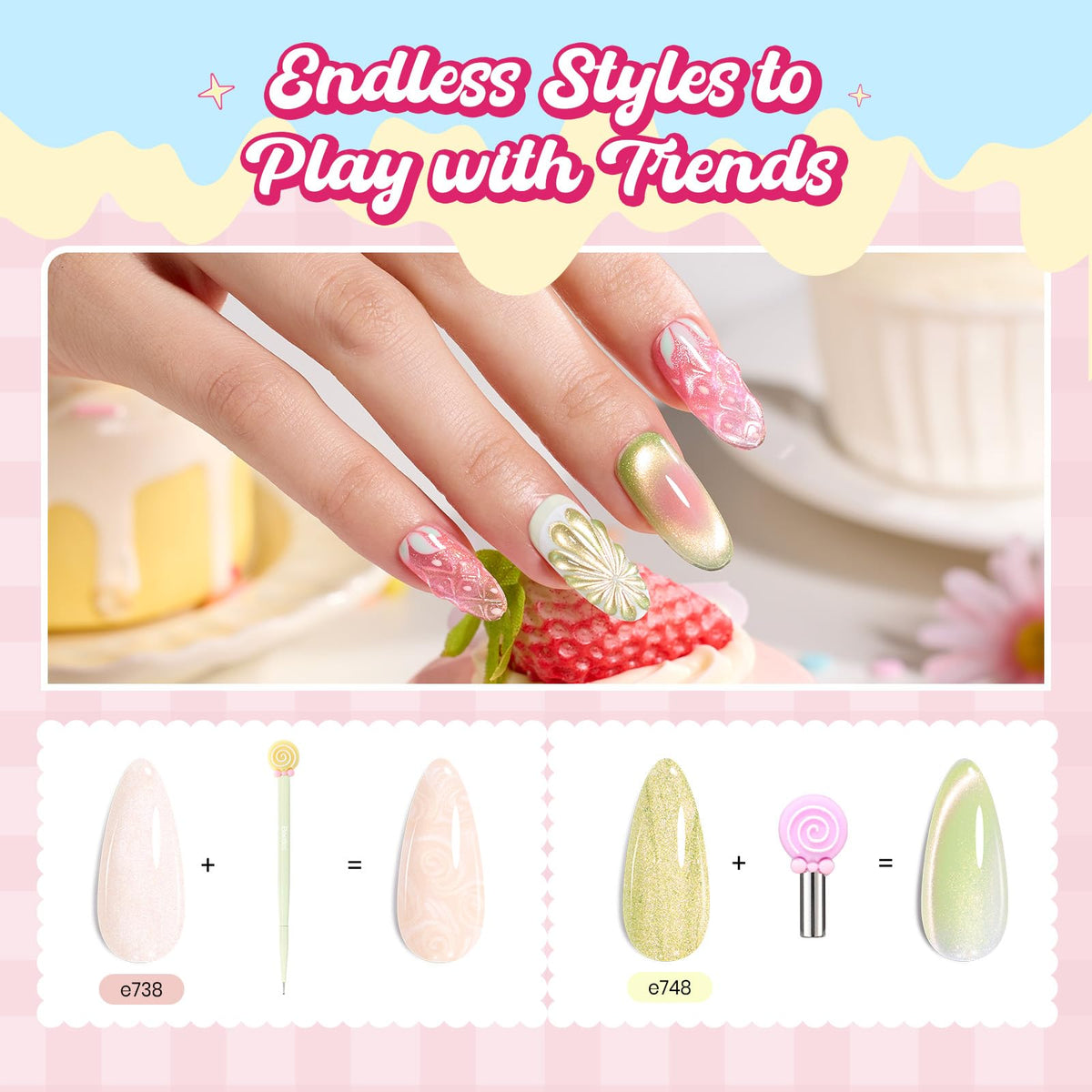 Beetles spring nail stickers add seasonal decorative accents