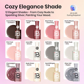Beetles Stay Shining Cozy Elegance shades for mood-inspired nails