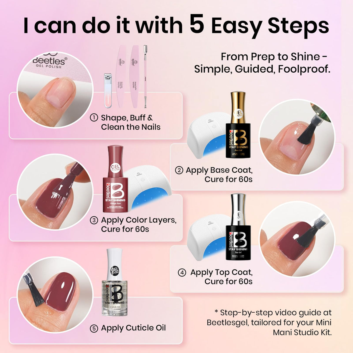 Beetles Stay Shining cuticle oil for nourished cuticles