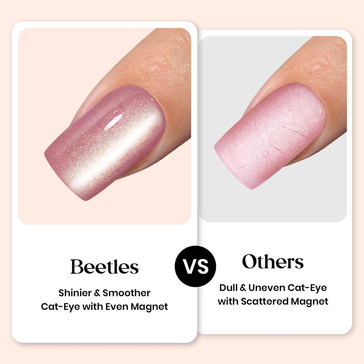 Beetles strong acrylic press-on nails for durable at-home wear.