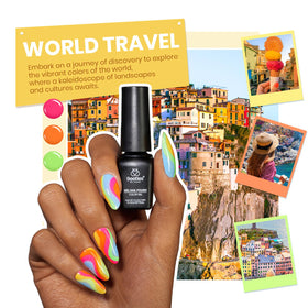 Beetles Summer Gel Nail Kit arranged as a gift-ready set for beauty lovers