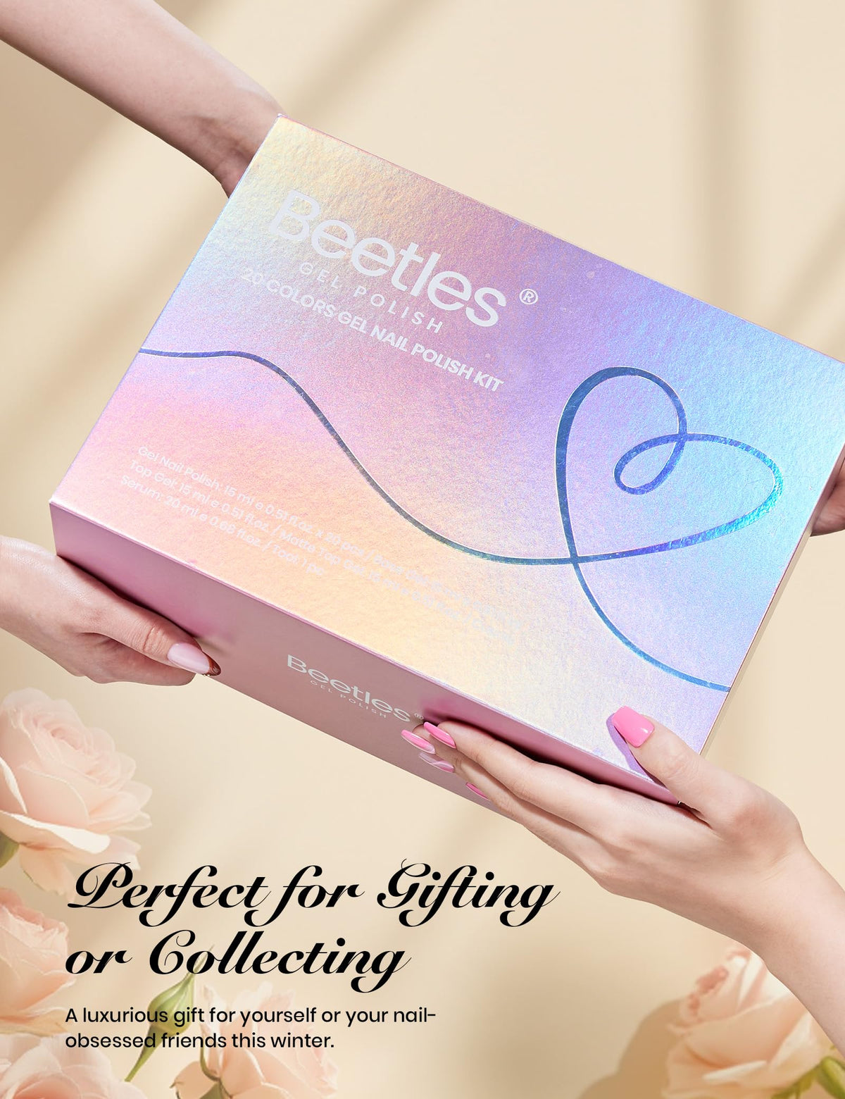 Beetles Gel Polish gift packaging ideal for gifting with professional results.